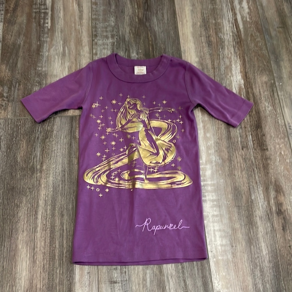 Disney Rapunzel Hanna Andersson purple pajama shirt